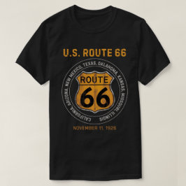 Route 66 verkeersbord t-shirt