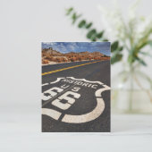 route 66 verkeersteken Verenigde Staten hete weg Briefkaart (Staand voorkant)