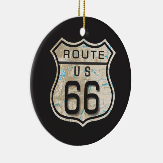 route 66 versiering 2 keramisch ornament (Rechts)