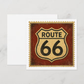 route 66 Verweerde Schild Retro Welkomst Kunst (Voorkant / Achterkant)