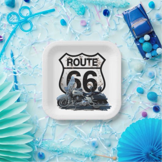 Route 66 vierkant bord (Feest)