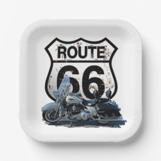 Route 66 vierkant bord (Voorkant)