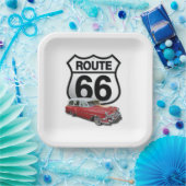 Route 66 vierkant papier bord (Feest)