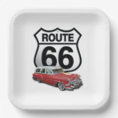 Route 66 vierkant papier bord (Voorkant)