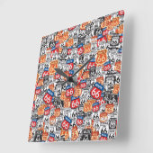 Route 66 vierkante klok (Hoek)