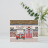 Route 66 - Vintage Cars- Kaart (Staand voorkant)