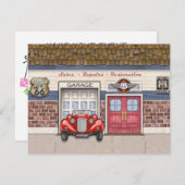 Route 66 - Vintage Cars- Kaart (Voorkant / Achterkant)