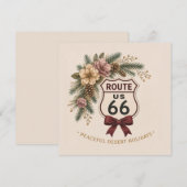 Route 66 Vreedige Woestijn Vakantie Aangepaste Not (Voorkant / Achterkant)
