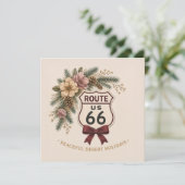 Route 66 Vreedige Woestijn Vakantie Aangepaste Not (Staand voorkant)
