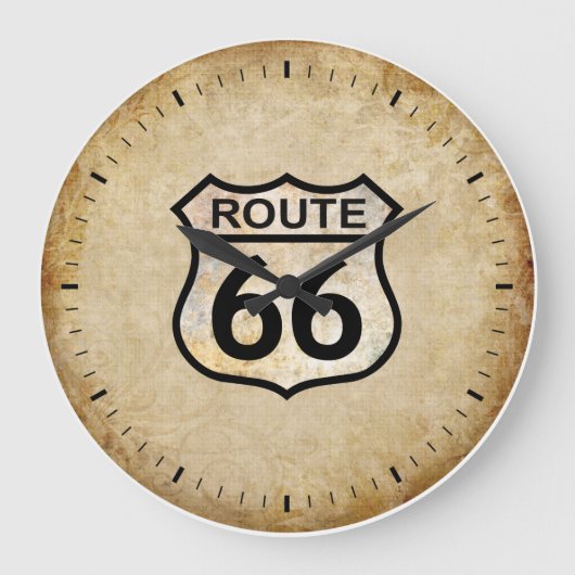 Route 66 Wall Clock Grote Klok (Voorkant)