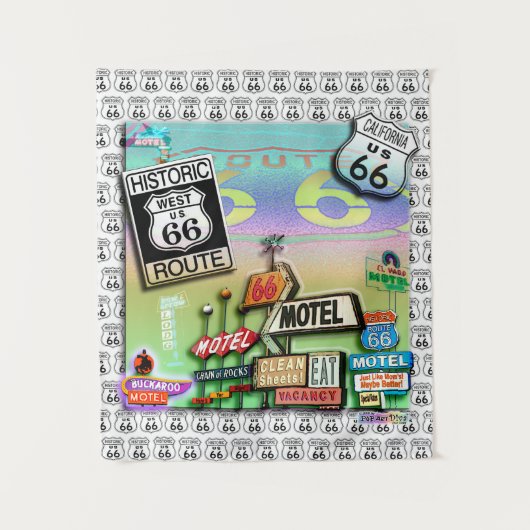 ROUTE 66 WANDKLEED (Voorkant)