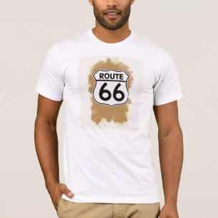 Route 66 Waterverf T-Shirt