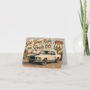Route 66 wenskaart bedankkaart