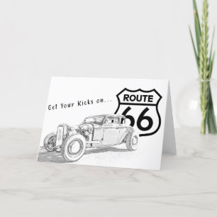 Route 66 Wenskaart Bedankkaart