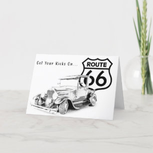 Route 66 Wenskaart Bedankkaart