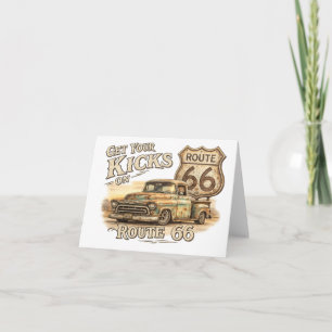 Route 66 wenskaart bedankkaart