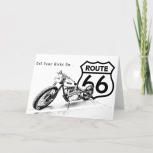 Route 66 Wenskaart Bedankkaart
