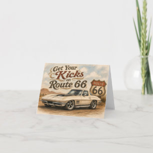Route 66 wenskaart bedankkaart