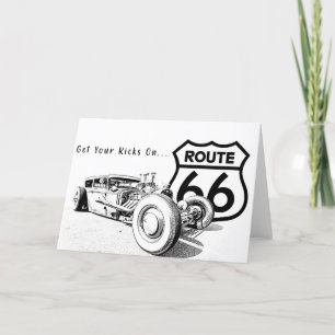 Route 66 Wenskaart Bedankkaart