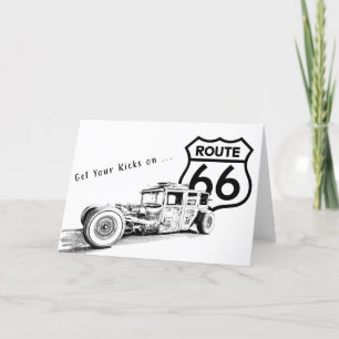 Route 66 Wenskaart Bedankkaart
