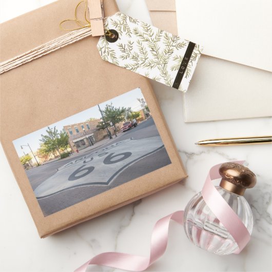 Route 66 Winslow Arizona Rechthoekige Sticker (Geschenken)