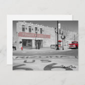 Route 66 Winslow Arizona Red Splash Foto Briefkaart (Voorkant / Achterkant)