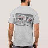 Route 66 Winslow Arizona Red Splash Foto T-shirt (Achterkant)