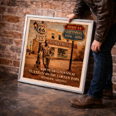 Route 66 Winslow Arizona Staande Poster