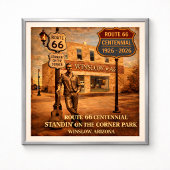 Route 66 Winslow Arizona Staande Poster
