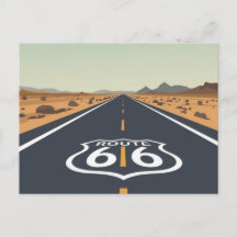 Route 66 Woestijnweg Vintage Reis Kunst