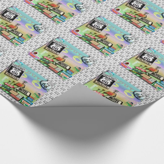 Route 66 Wrapping Paper Cadeaupapier (Hoek)