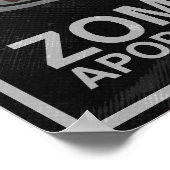 Route 66 Zombie Apopcalypse Poster (Hoek)