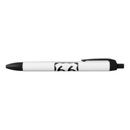 Route 66 zwarte inkt pen