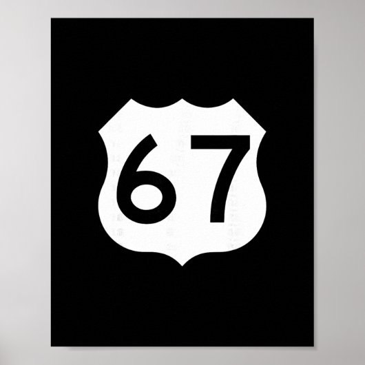 Route 67 Bord Meme Zes Zeven 1 Poster (Voorkant)