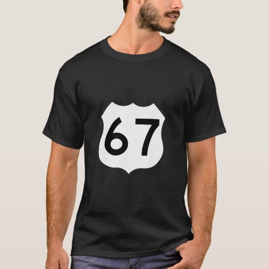 Route 67 Bord Meme Zes Zeven 1 T-shirt (Voorkant)
