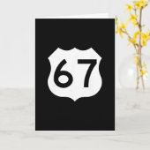 Route 67 Bord Meme Zes Zeven  Kaart (Gele Bloem)