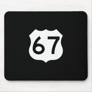 Route 67 Bord Meme Zes Zeven  Muismat