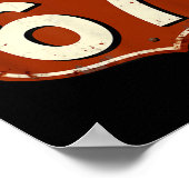Route 67 Grappig Retro Snelweg Meme Design Poster (Hoek)