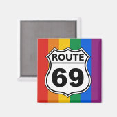 ROUTE 69 MAGNEET (Voorkant / Achterkant)