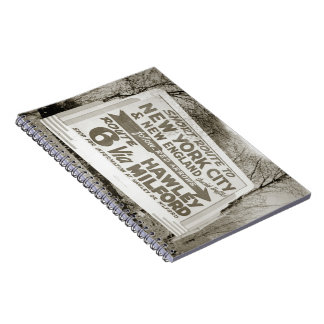 Route 6 Billboard Hawley Pennsylvania Milford PA Notitieboek