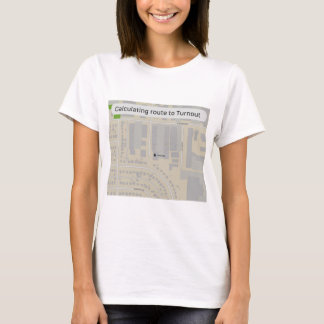 Route berekenen naar opkomst t-shirt