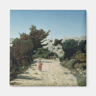 Route de la Gineste, near Marseille, 1859 Magneet