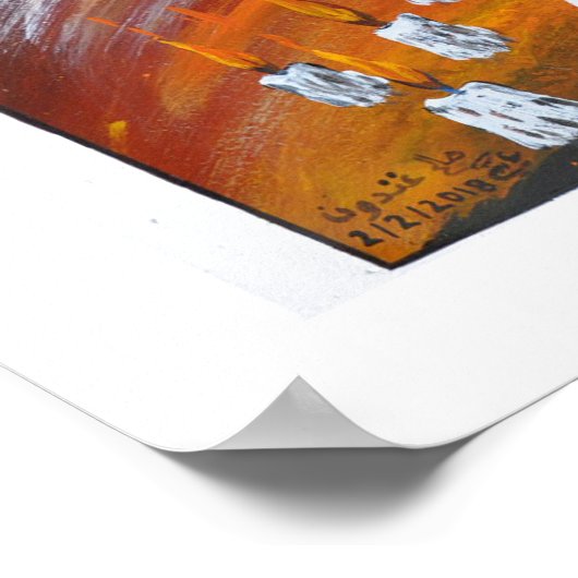 Route de souffrance / Papier (Matte) Poster (Hoek)