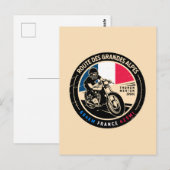 Route des Grandes Alpes Frankrijk | | Motorfiets Briefkaart (Voorkant / Achterkant)