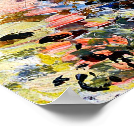 Route Enneigée avec maison, environs d'Éragny 1885 Poster (Hoek)