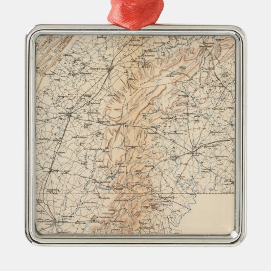 Route, Gettysburg campagne Metalen Ornament (Voorkant)