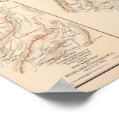 Route, Gettysburg campagne Poster (Hoek)