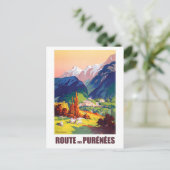 Route in de Pyreneeën, Frankrijk Briefkaart (Staand voorkant)