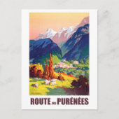 Route in Pyrenees, Frankrijk Briefkaart (Voorkant)