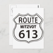 Route Mitzvot 613 Briefkaart (Voorkant / Achterkant)